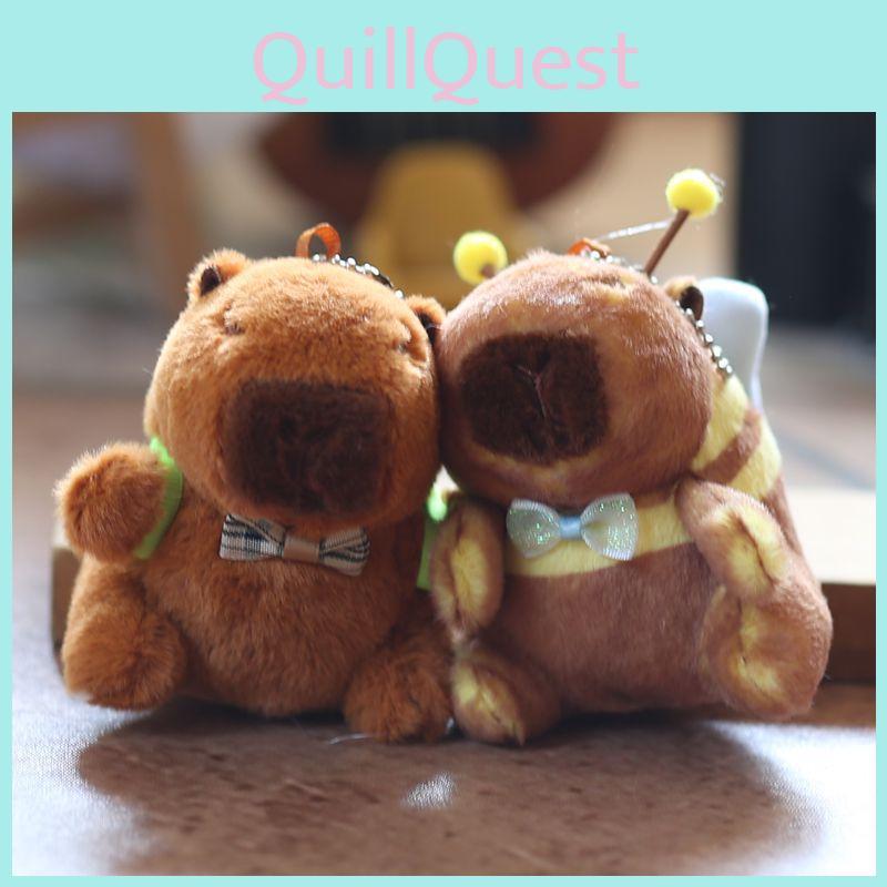 Capybara Plush Keychain Magnetic Pair Mini Stuffed Animal Gift For Kids Collectors