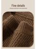Herrenpullover aus 100 % reiner Wolle, dick gestrickt, Rundhalsausschnitt – warm, weich, bequeme Winter-Basisschicht (2025)