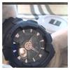 Casio G-SHOCK Fashion Trend Contrast Color Street Classic Pointer Dual Display Dial Sports Waterproof Quartz Movement Resin Strap GMA-S110CM-2A