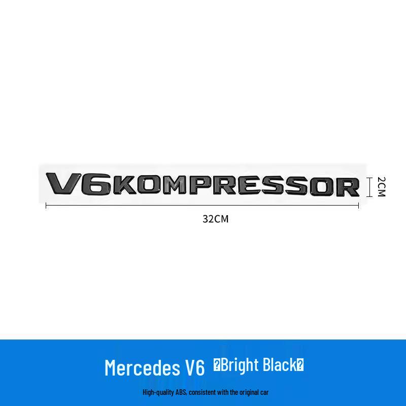 Mercedes V12 V6 V8 Kompressor Turbo Kotflügel Emblem Aufkleber