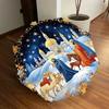 1pc Christmas Automatic Folding Umbrella, 8 Ribs Iron Frame, Suitable for Outdoor Travel and Daily Use Yy251120250