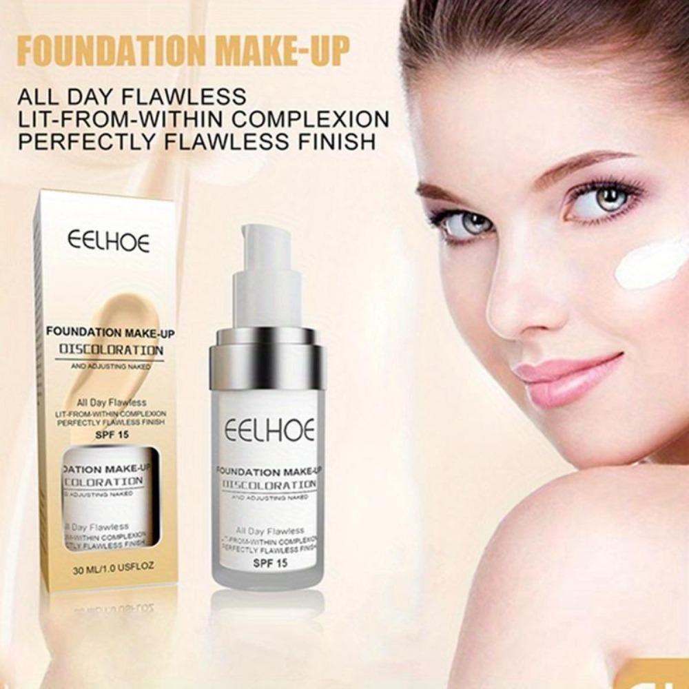 30ml Natural Moisturizing Foundation, Concealer and Waterproof, Long-lasting Moisture, Brightens Skin Tone