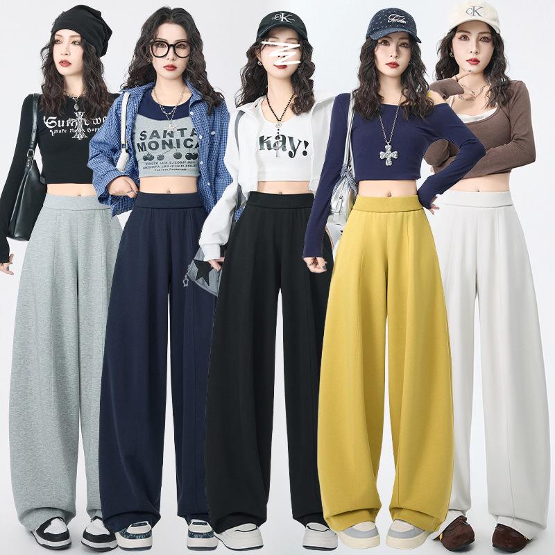 Women's Casual Loose Sweatpants with Wide-Leg Balloon Style for Spring 2026