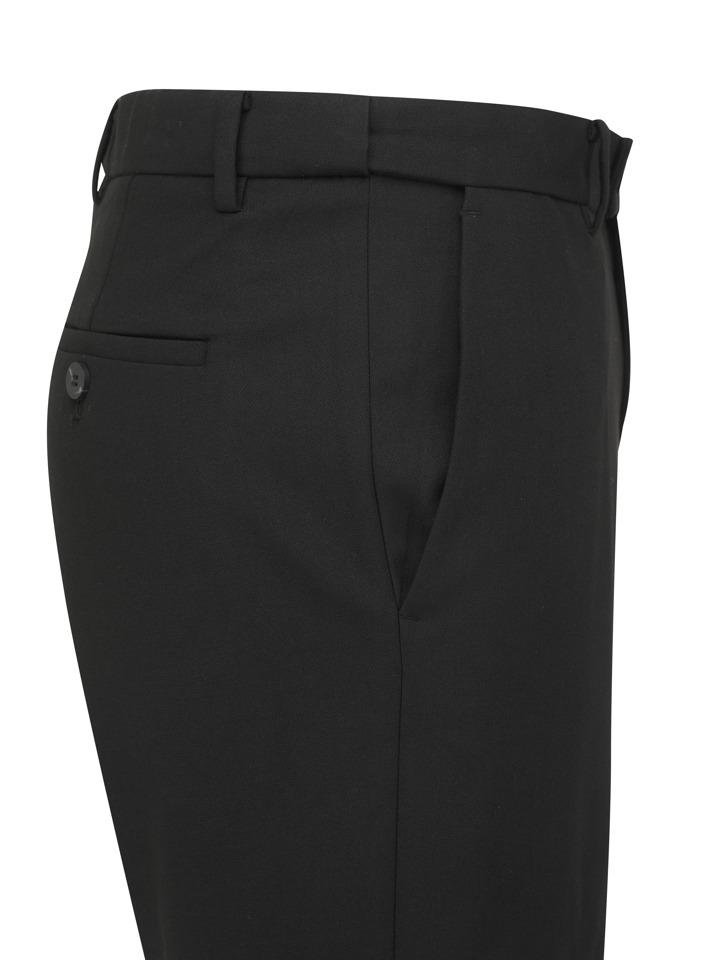 AND Z Men'S Tapered Fit Straight Fit Setup Pants_Blg5Pp1001Bk