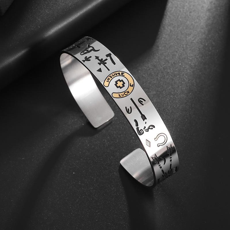 Five-pointed Star Moon Smiling Face Bracelet Girl Cartoon Open Mouth Bracelet