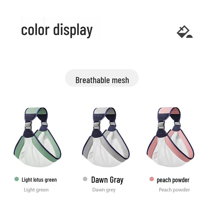 Hands-Free Infant Sling Carrier with Waist Stool for Newborns