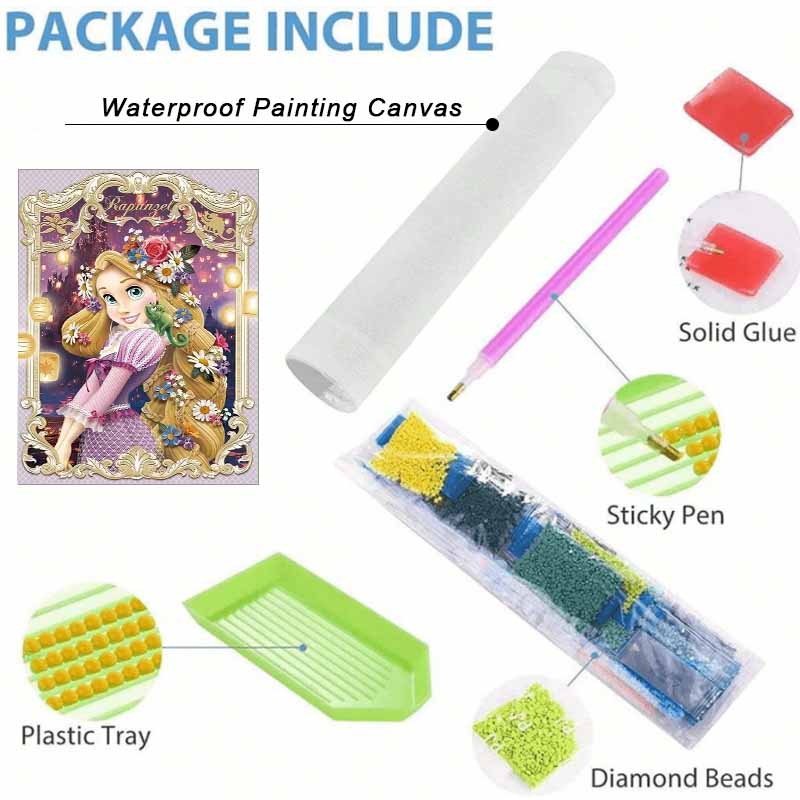 Disney Diamond Painting 5D Handmade DIY Rapunzel Diamond Stickers Home Room Decorations Gifts For Her