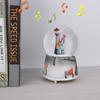 Novedad Luz Nocturna Globo de Nieve Musical Caja de Música Adorno de Escritorio