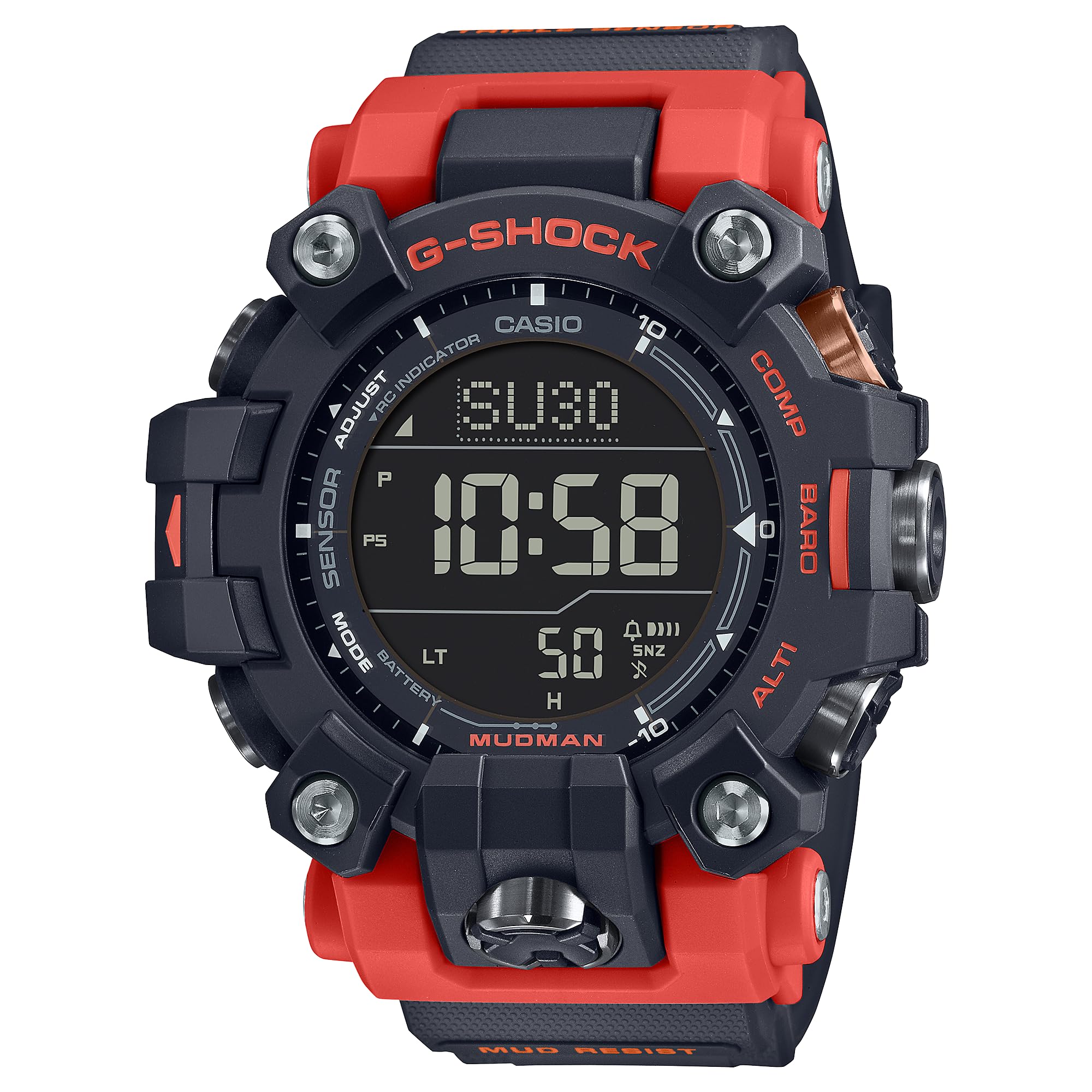 

Master of G MUDMAN Цифровий годинник Casio Solar Radio Red Black Reimported Overseas Model G-SHOCK G-Shock GW-9500-1A4 [Елемент]
