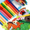 Oil Pastels Art Drawing Stationery Oil Painting Drawing Sticks Colored Crayons Dual Head Triangle Crayons 12-36 Colors Safe Kids