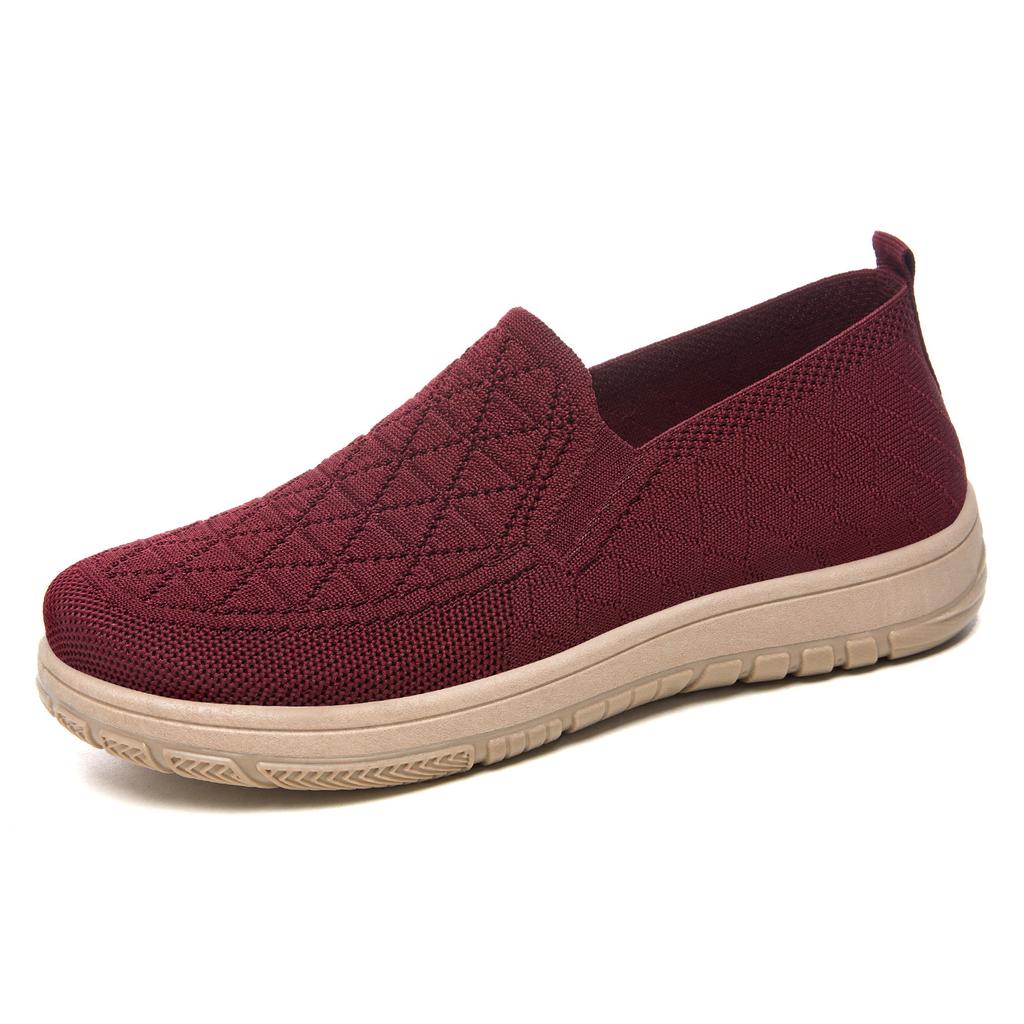 Women's Shoes Spring Slip On Cloth Shoes Low Top Flat Shoes Soft Bottom Comfortable Versatile Mom Shoes Casual Soft Walking All Day Sneakers