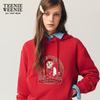 Teenie Weenie Bear Letter Hooded Sweatshirt