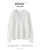 Women's Cashmere V-neck Sweater - 2026 Autumn/Winter Stylish Elegant Warm Loose Fit Pullover