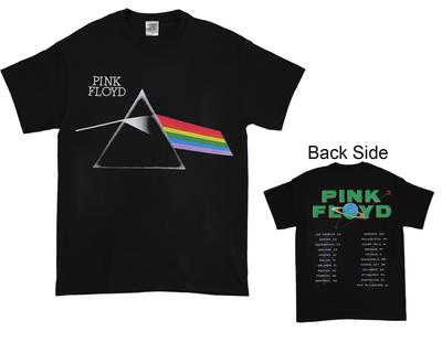 1987 Pink Floyd Tour Black Shirt Double Sided Unisex T-shirt