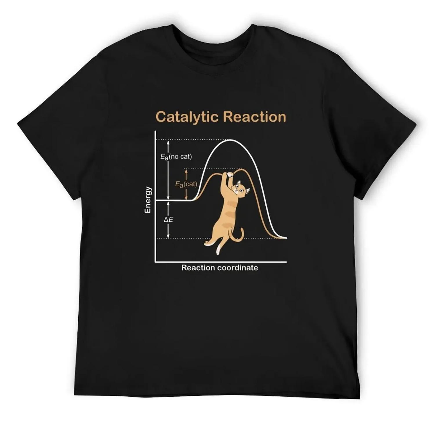 

Catalytic Reaction (for dark backgrounds) T-Shirt valentines boutique clothes blacks Aesthetic clothing mens t shirt XXXXXL чорний