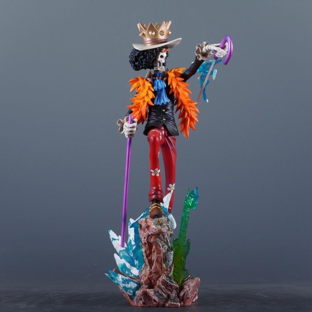 33Cm Anime One Piece Soul King Brook Action Figure Straw Hat Crew Resonance Series Pvc Model Statue Collectible Decoration Toy