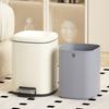 Stainless Steel Trash Can Large Capacity Foot Pedal Trash Bin Modern Simple Household Garbage Bins Kitchen Clean Accessories