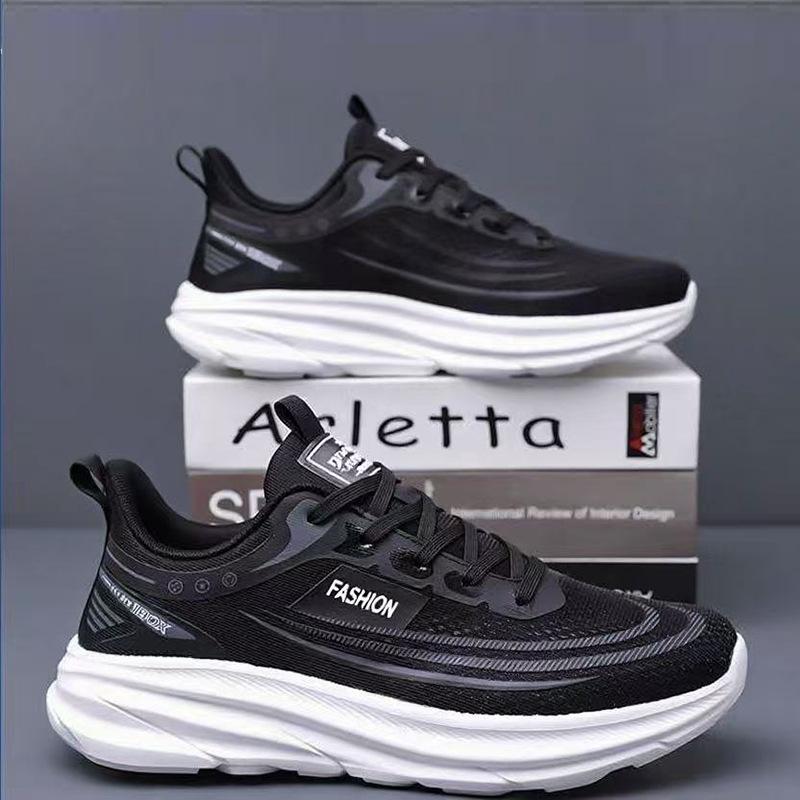 

New white sneakers men s shoes summer mesh shoes breathable mesh lightweight soft-soled student running shoes 39 чёрный