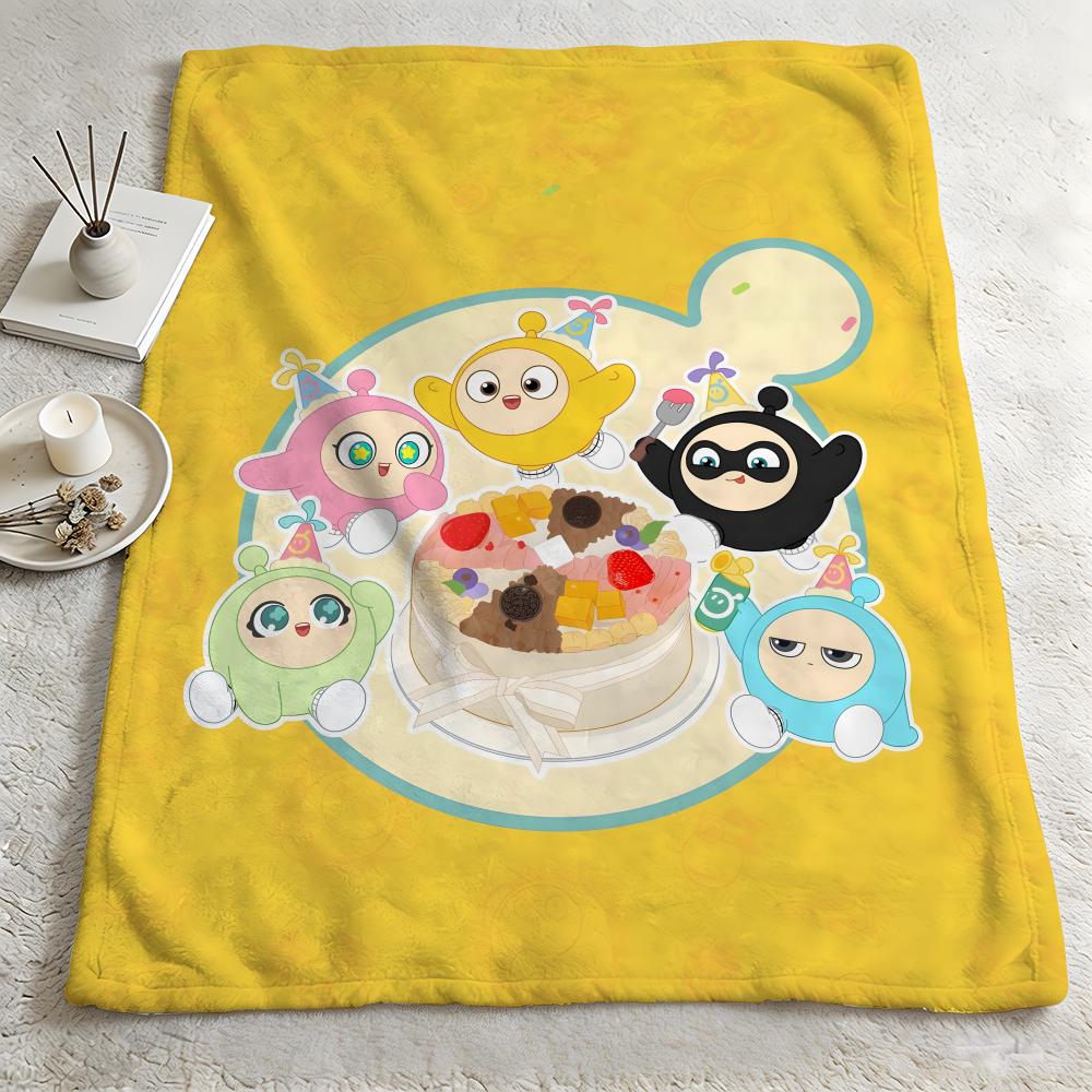 game E-Eggy Party-y Throw Warm Soft Flannel Blanket, Multi-use for Sofa Bed Camping Travel Nap