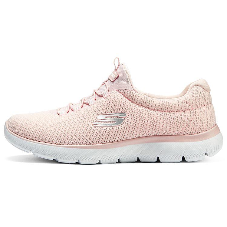 Skechers Summits Сетчатые Удобные Универсальные Амортизирующие Дышащие Легкие Низкие Повседневные Кроссовки Женские Розовый 12980-LTPK 37