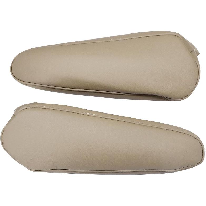 GXARTS Driver and Passenger Side Leather Front Seat Armrest Cover Tan Compatible with Toyota Land Cruiser 1998 1999 2000 2001 2002 2003 2004 2005