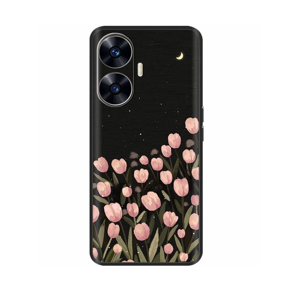 Θήκη Κινητού Για Realme C55 Μόδα Μαλακή Υγρή Σιλικόνη Πλήρης Προστασία Πίσω Κάλυμμα Για Realme Narzo N55 Θήκη C 55 RMX3710 Fundas