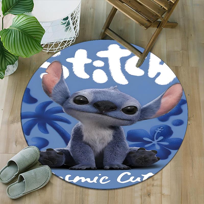 1pc S-Stitch17 Carpet, Round Rug, Comfortable, Suitable for Entryways, Living Rooms, Office, And Bedrooms, Christmas Decoration