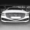 Car Exterior Accessory For Carbon Fiber Bright Black Front Bumper Fog Light Lamp Frame Trim Cover For Genesis G80 RG3 -2024
