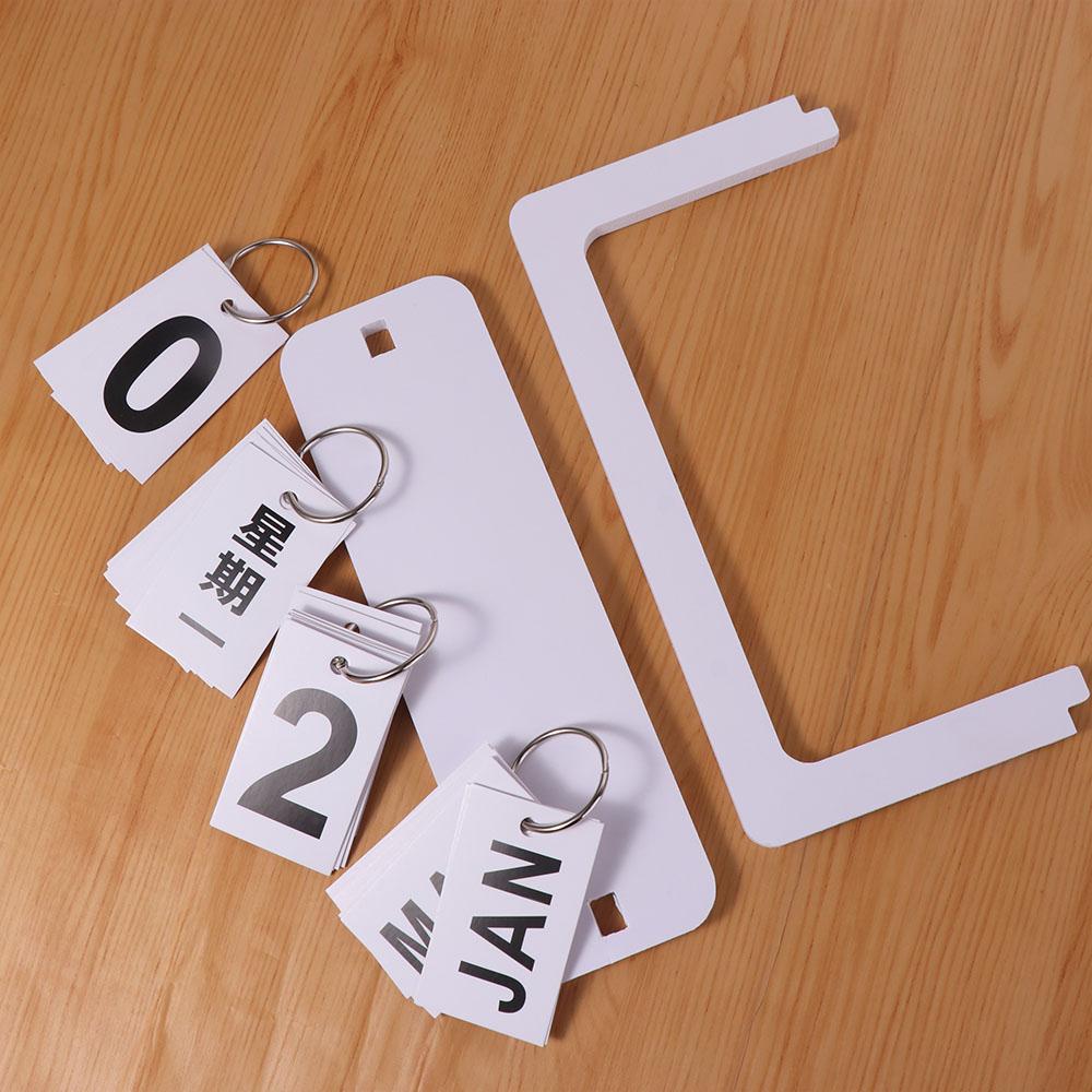 Nordic Style Wooden Calendar Solid Desktop Schedule Photography Props Daily Planner Office