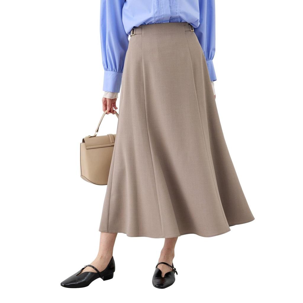 ROPE' PICNIC Women's Stretch Canapa Mermaid Skirt Elegant High Waist Midi Skirt GDC16100 Beige Sub Size M
