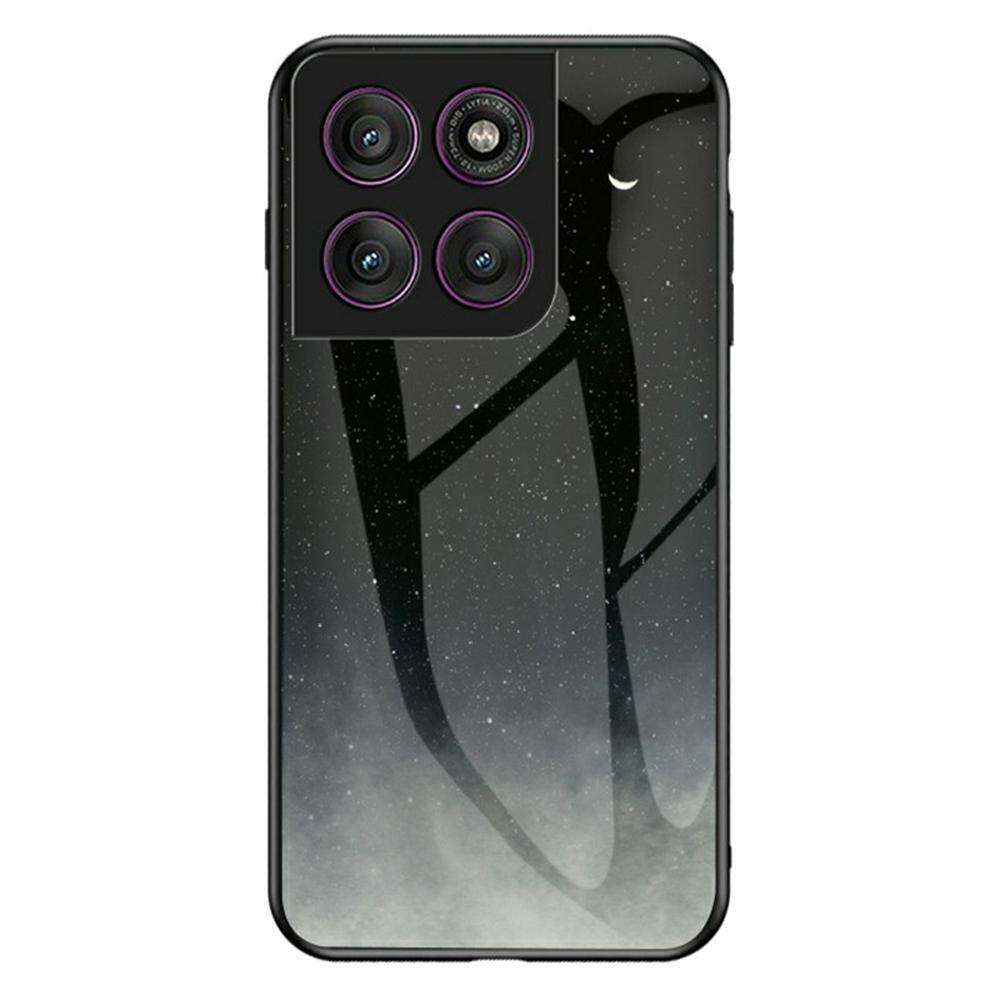Pro Motorola Edge 60 Pro 5G Pouzdro Vzor Hvězdné oblohy Kryt na telefon z tvrzeného skla