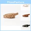 Minimalist Womens Faux Leather Belt With Alloy Buckle For Business And Casual Wear