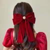 Velvet Big Bow Hairpin For Woman Girls Vintage Elegant Hairpins Head Half-Tie Headdress Exquisite Hair Accessories Gifts