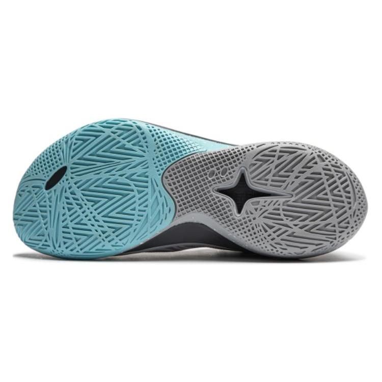 New LiNing SONIC 12 Great White Shark Anti Slip And Wear Resistant Support Rebound Low Top Basketball Shoes Men's Gray Red ABAU019-6