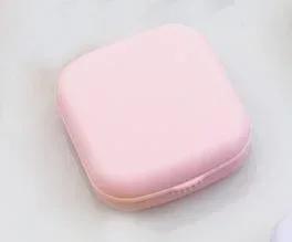1PC Contact Lenses Box Cute Travel Kit Pocket Mini Contact Lens Case Travel Kit Easy Carry Mirror Lenses Box Container