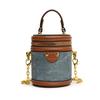 Einschultertasche, Modische Farbkombination, Stilvolle Runde Beuteltasche mit Kettenriemen, Kindertasche