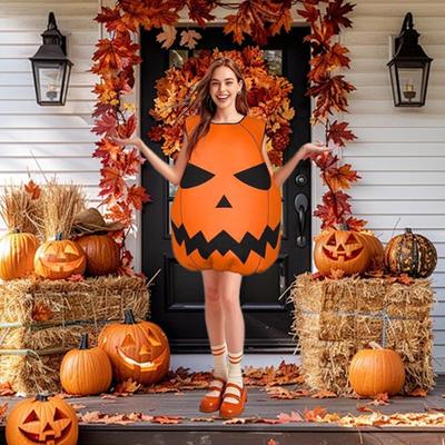 Pumpkin Costume Adorable Halloween Fancy Dress for Role Play Themed Party Show