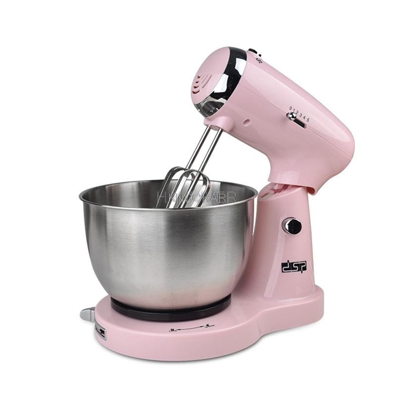 

Multi-Function 3.2L Large Capacity Stainless Steel Butter Bread Kneading Dough Household Dough Mixer рожевий