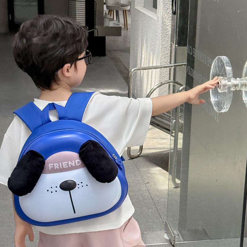 Cartoon Plush Dog Design Kids Backpack With Breathable Eva Material For Kindergarten And Travel