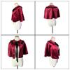 Women's Laces Velvets Cloak Renaissances Medieval Cloak Cape for Christmas Halloween Cosplay Costume Accessories Gifts