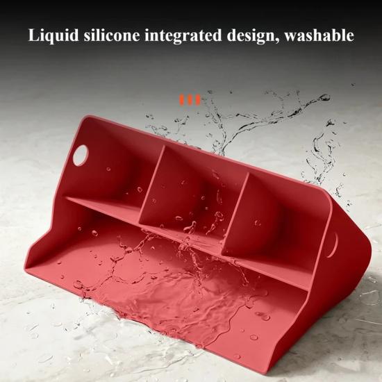 For Zeekr 8X 2026 Car Passenger Glove Box Storage Tray Silicone Partition Organizer Interior Stowing Modification Accessories