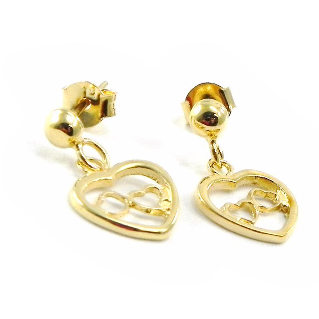 Les Trésors De Lily [G2018] - Boucles Plaqué Or 'Love'
