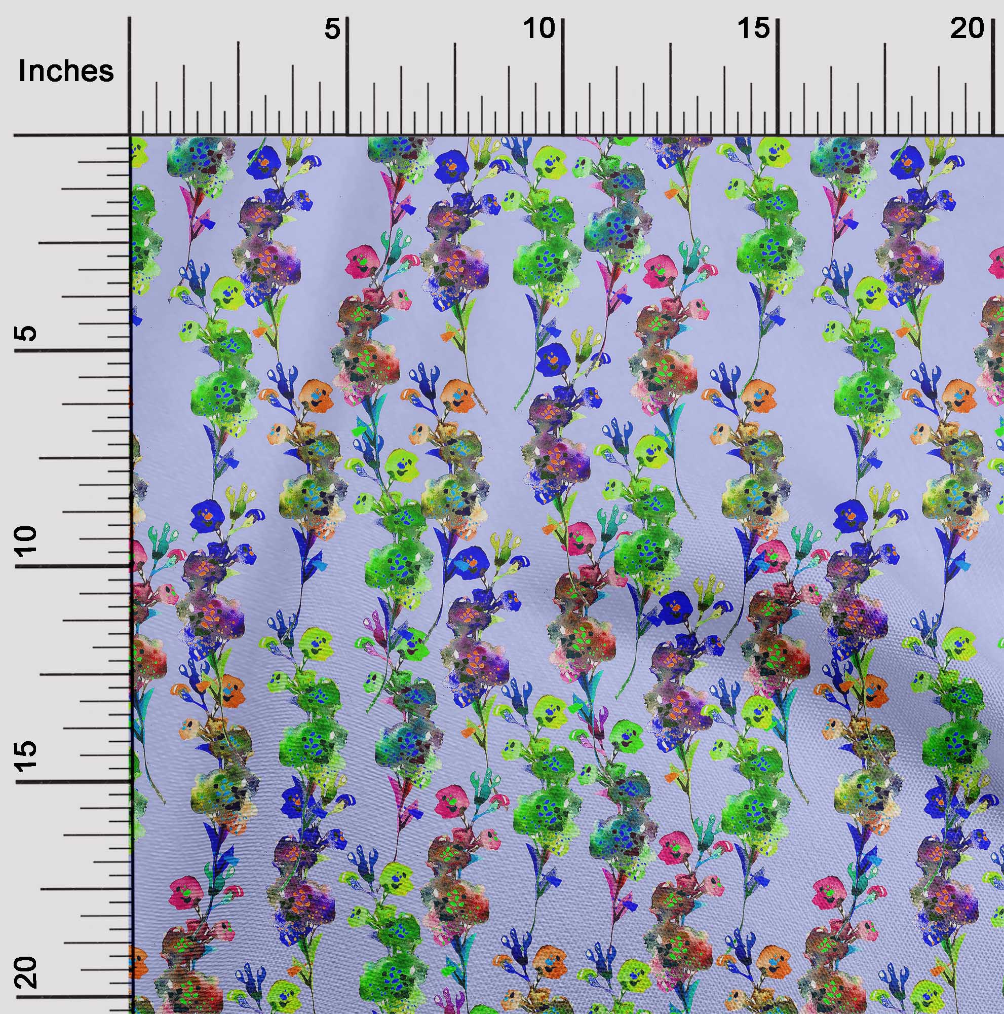 

oneOone Cotton Flex Pale Yellow Fabric Florals Fabric For Sewing Printed Craft Fabric By The Yard 40 Inch 42 Inch Wide - Viscose Chiffon Фіолетовий