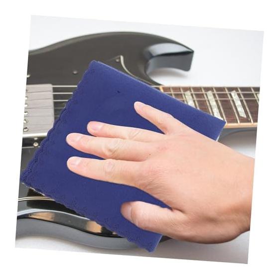 Ibasenice Musical Instrument Cleaning Cloth Made of Blue Double-sided Pile Material Is Suitable for a Wide Range of Musical Instruments Such As