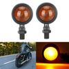 Pair of Turn Signal Indicator Light Black Yellow Steering Lamp Fits for Honda(Small Size)
