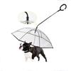 Transparent C Shaped Pet Umbrella, Adjustable Leash For Dog Walking In Rainy Days Dog Umbrella Accessory
