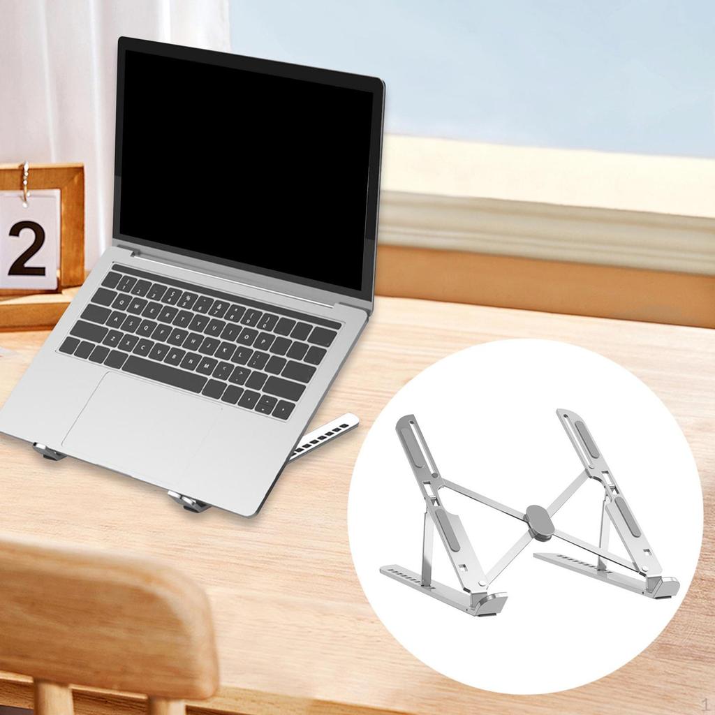 Desktop Laptop Ständer, Tragbarer Halter, Universal-Erhöhung aus Aluminiumlegierung mit Belüftung Und
