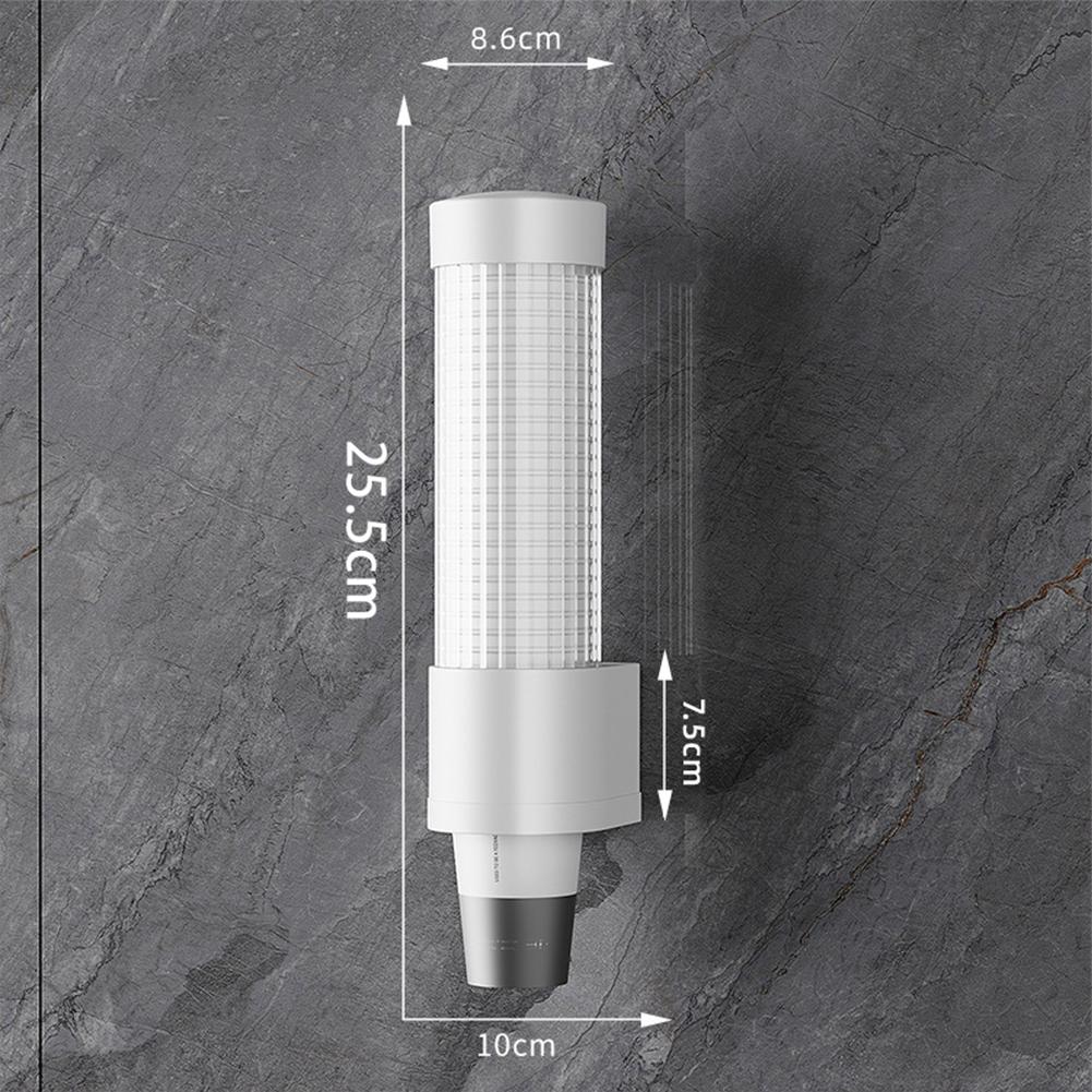 Пылезащищенный дозатор Автоматический держатель для стаканчиков Организация кухни Размер L Вмещает 60 стаканчиков Длительное использование Премиальный пластиковый материал