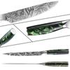 10Pcs/set Stainless Steel Damascus Pattern Chef Knives Set Kitchen Knife Set Butcher Boning Knife Vegetable Knives Cutter