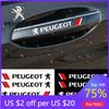 2026 Hot Car Sticker 4pcs Car Styling Door Handle Reflective Stickers Vinyl Decoration For Peugeot 206 207 307 3008 2008 308 407